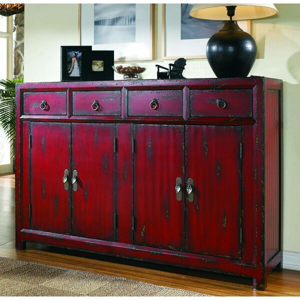 Red sideboard store cabinet